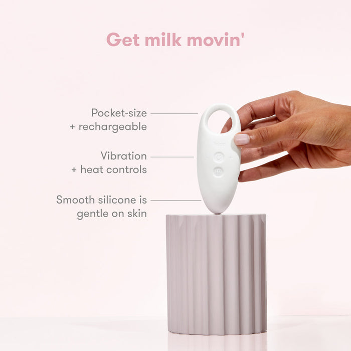 2-in-1 Heat and Vibration Lactation Massager