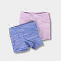 90 Degree by Reflex Girls Bike Shorts Bundle Purple M 10