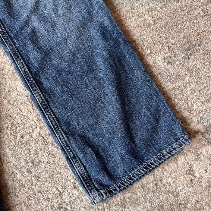 Abercrombie Kids Low Rise Baggy Jeans Embroidered Teddy Bear 5/6 Long