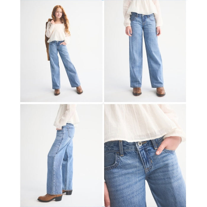 Abercrombie Kids Low Rise Baggy Leg Jeans 9/10 Long