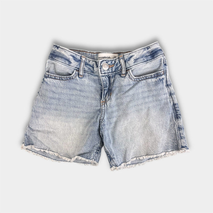 Abercrombie Kids Mid Rise Baggy Denim Short 7/8