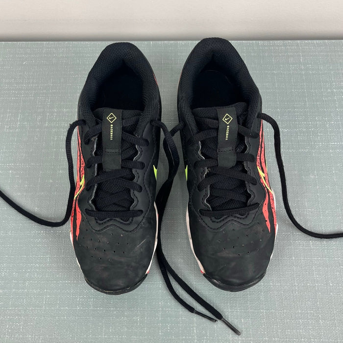 Nike Alpha Huarache 4 Keystone Kids' Baseball Cleats Black 1