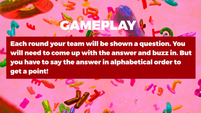 Alphabetical Trivia
