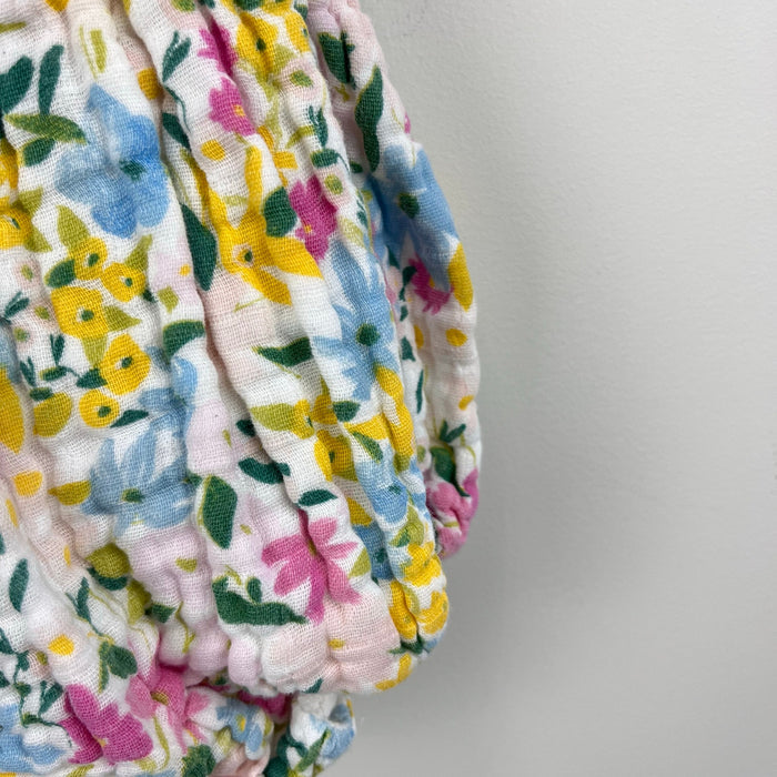 Angel Dear Muslin Ruffle Floral Sunsuit Romper Baby Girl