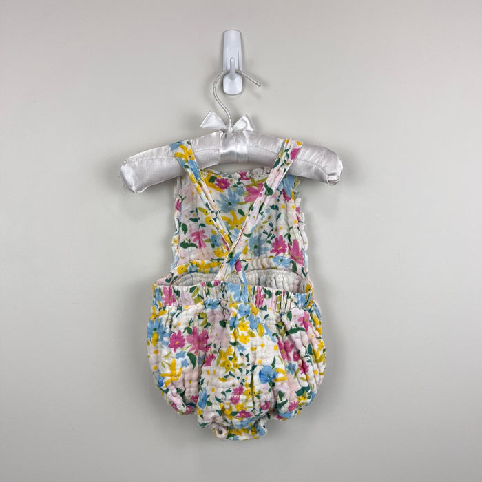 Angel Dear Muslin Ruffle Floral Sunsuit Romper Baby Girl