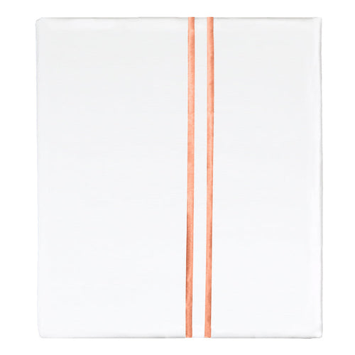 Apricot Lines Embroidered Flat Sheet
