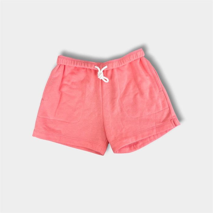 Art Class Girls Peach Pink Drawstring Fold Over Waist Sweat Shorts M 8 NWOT