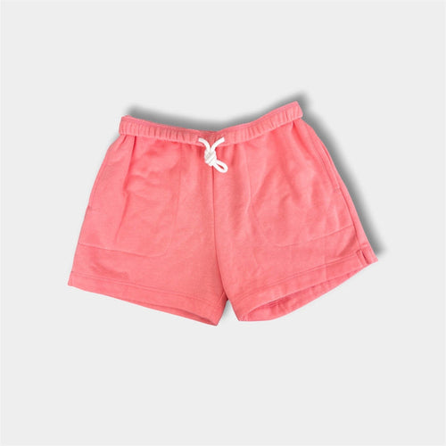 Art Class Girls Peach Pink Drawstring Fold Over Waist Sweat Shorts M 8 NWOT