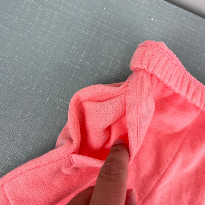Art Class Girls Peach Pink Drawstring Fold Over Waist Sweat Shorts M 8 NWOT
