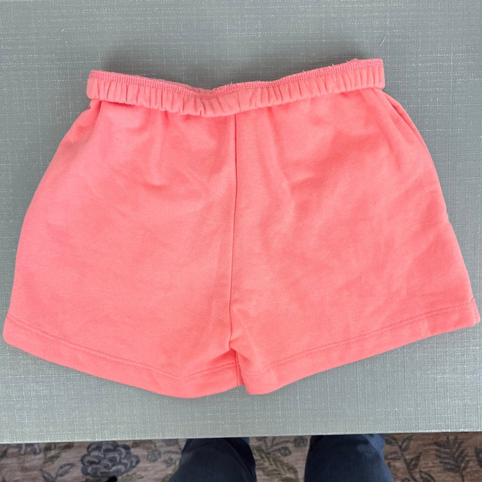 Art Class Girls Peach Pink Drawstring Fold Over Waist Sweat Shorts M 8 NWOT