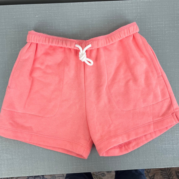 Art Class Girls Peach Pink Drawstring Fold Over Waist Sweat Shorts M 8 NWOT