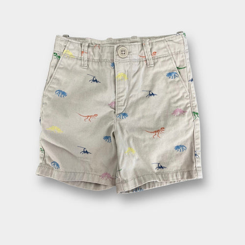 Baby Gap Dinosaur Print Khaki Shorts 18-24 Months