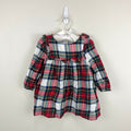 Baby Gap Tartan Plaid Ruffle Holiday Dress 12-18 Months