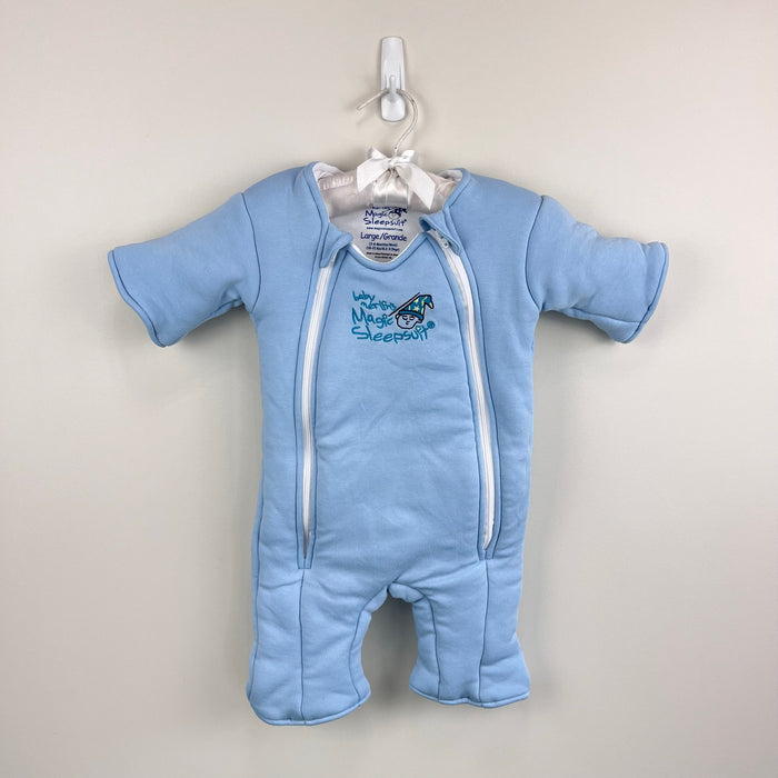 Baby Merlin Magic Sleepsuit Blue Cotton Large 3-6 Months