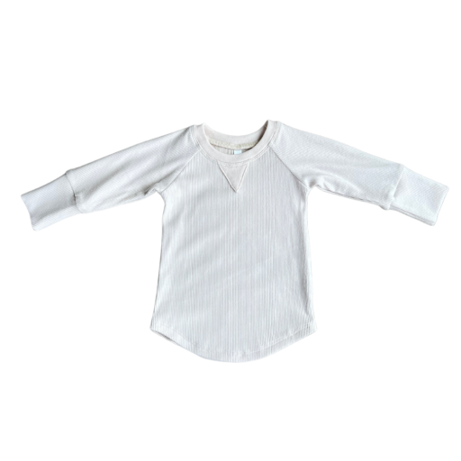 Baby Sprouts Ribbed Top | Cream