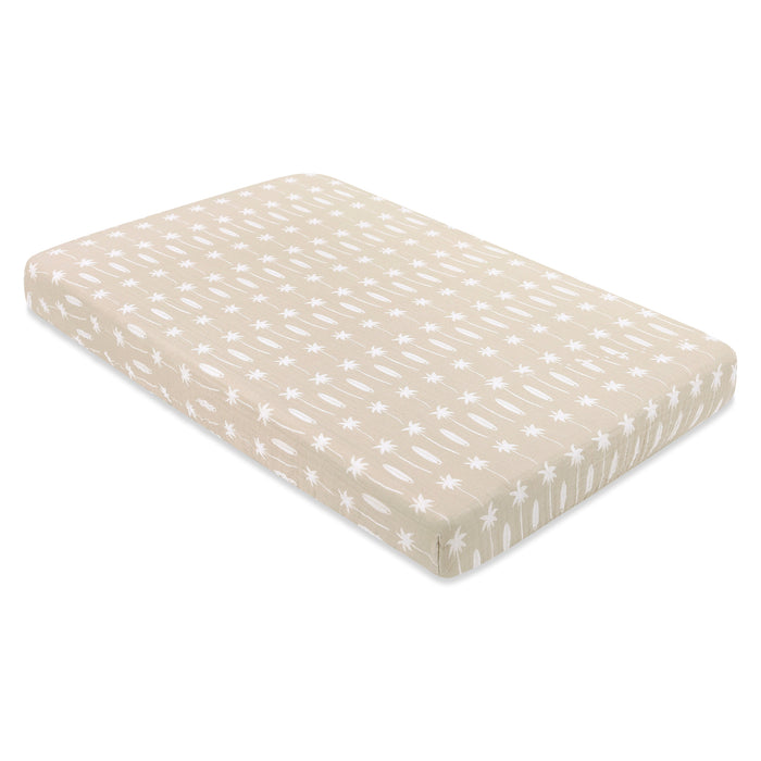 Babyletto Beach Bum Mini Crib Sheet in GOTS Certified Organic Muslin Cotton