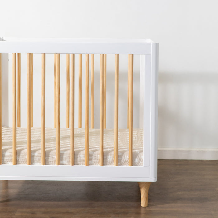 Babyletto Beach Bum Mini Crib Sheet in GOTS Certified Organic Muslin Cotton