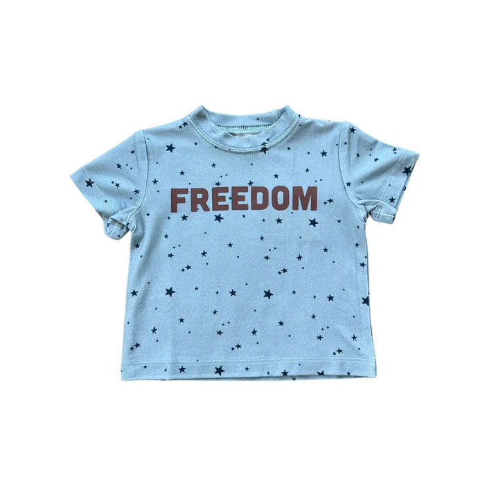 Babysprouts Boy's Short Sleeve Tee | Freedom