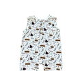 Babysprouts Boy's Sleeveless Romper | Burgers n' Dogs