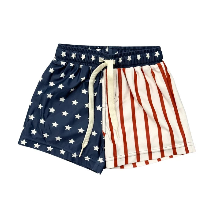 BabySprouts Boys Swim Shorts | American Flag