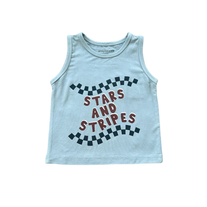 Babysprouts Boy's Tank Top | Stars and Stripes