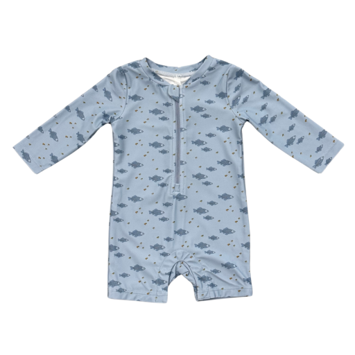 Babysprouts Clothing Company Baby One-Piece Rash Guard Swimsuit | Fish