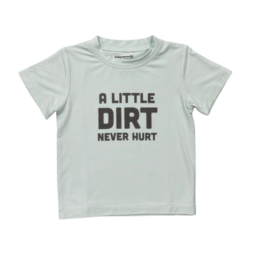 Babysprouts Clothing Company Boy's Short Sleeve Tee | A Little Dirt Never Hurt