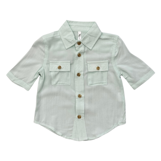 Babysprouts Clothing Company Boy's Utility Shirt | Sky Blue