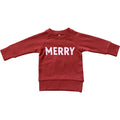 Babysprouts Raglan Sweatshirt | Merry in Berry Red
