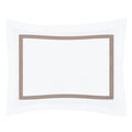 Bella Taupe Framed Percale Sham