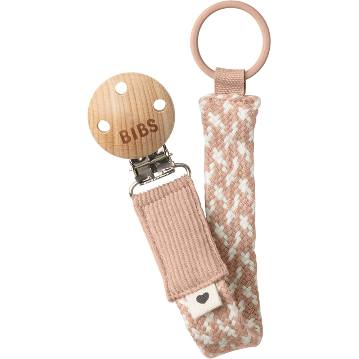 BIBS Pacifier Clip | Blush/Ivory