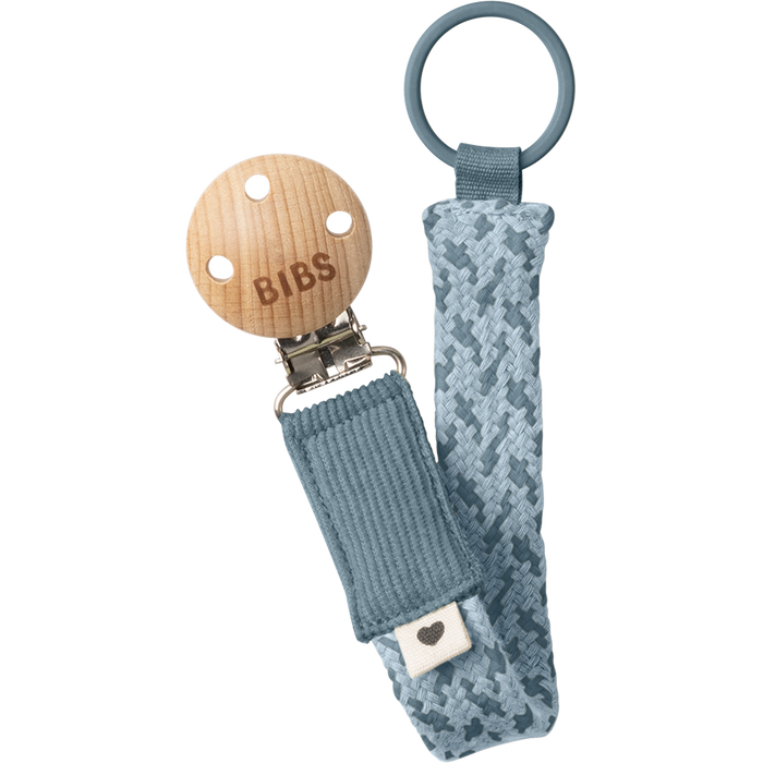 BIBS Pacifier Clip | Petrol/Baby Blue