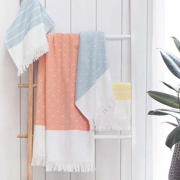 Blue Stripe Fouta Bath Towel