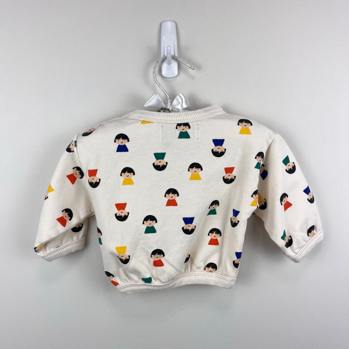 BoBo Choses Game Pawns All Over Sweatshirt White 1 Month NWT