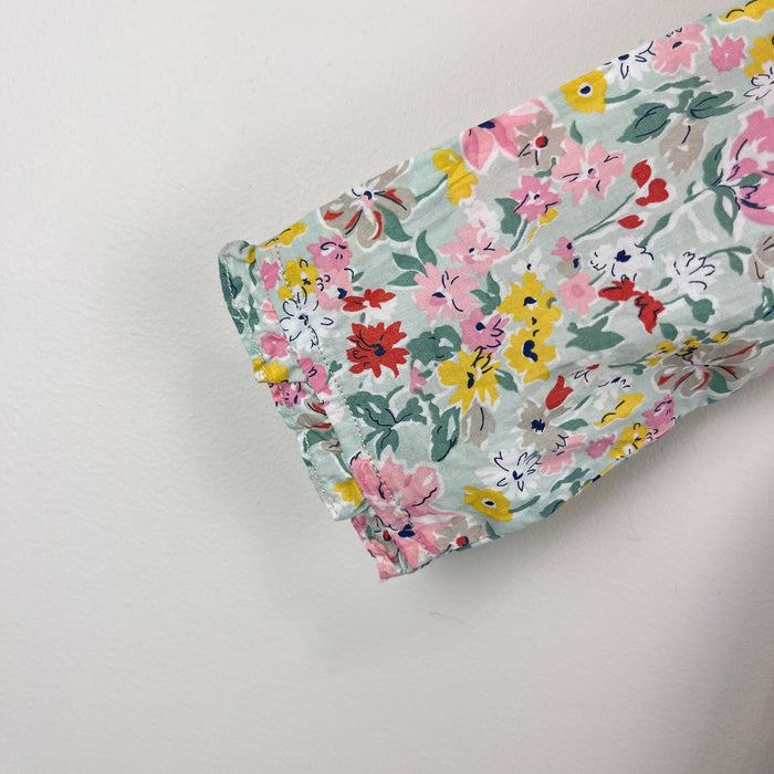 Bonpoint Floral Ruffle Long Sleeve Blouse Top 6 Months