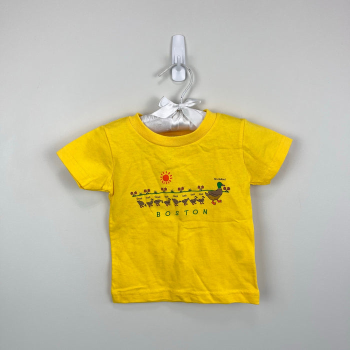 Boston Make Way for Ducklings Short Sleeve Yellow T-Shirt 18 Months
