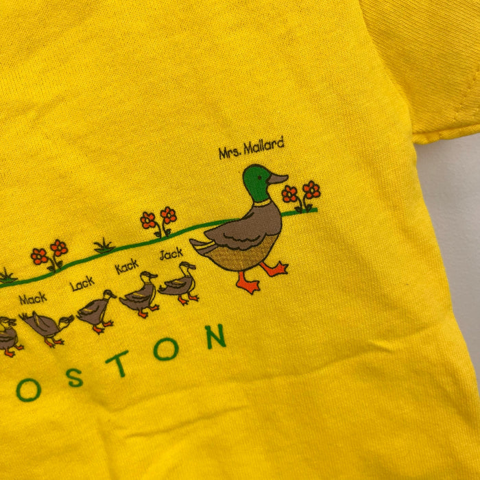 Boston Make Way for Ducklings Short Sleeve Yellow T-Shirt 18 Months