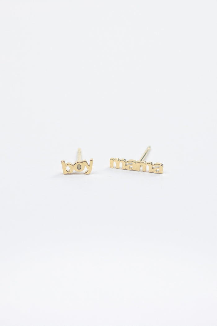 Boy Mama Earring Set