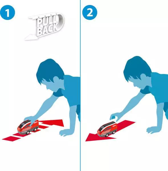 BRIO World Pull Back Train Set