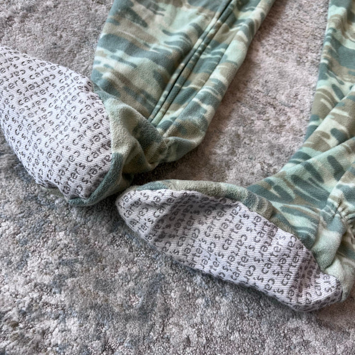 Carter's Fleece Footie Pajamas Camo Green 6