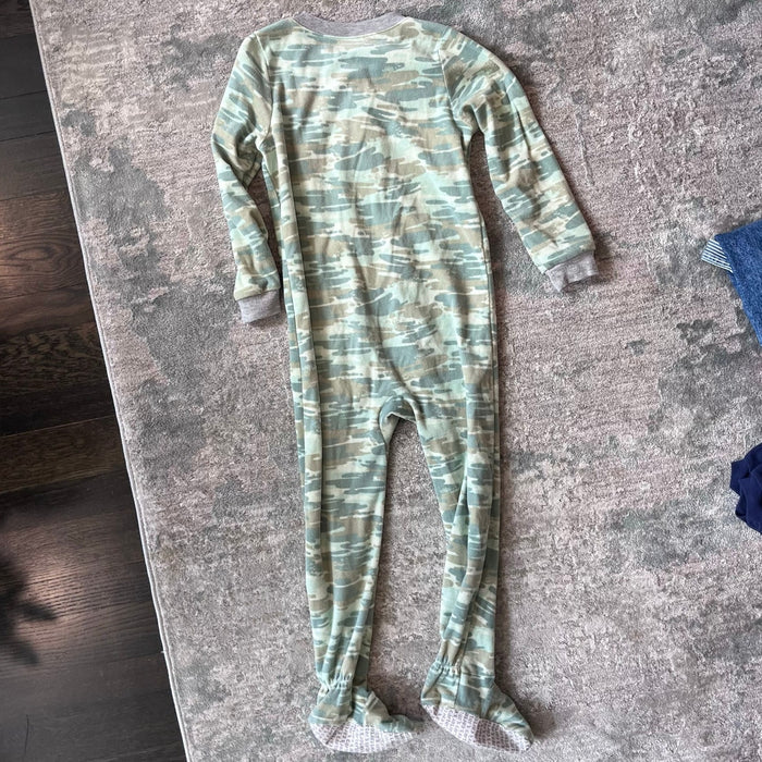 Carter's Fleece Footie Pajamas Camo Green 6