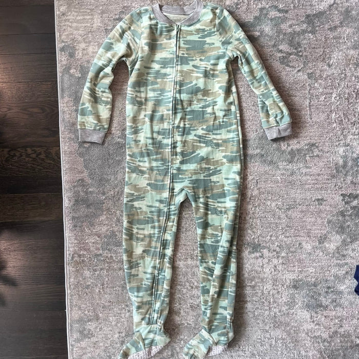 Carter's Fleece Footie Pajamas Camo Green 6