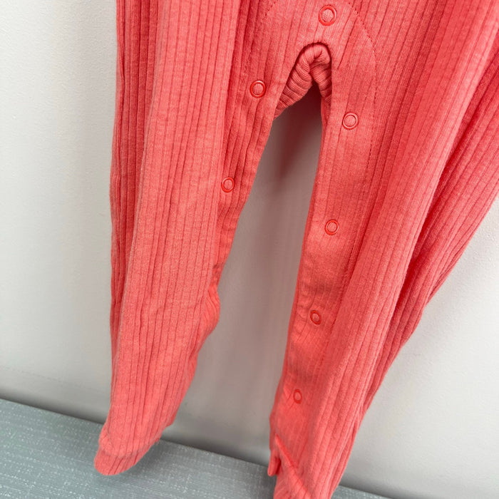 Cat & Jack Peach Pink Ribbed Overalls Set 18 Months