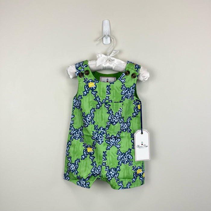 Classic Prep Childrenswear James Shortall Frog Price Green 3-6 Months NWT