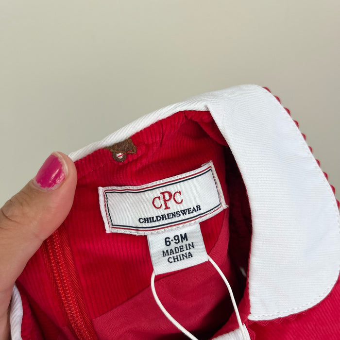 Classic Prep Childrenswear Paige Dress Crimson w/ Woody 6-9 Months NWT (2)