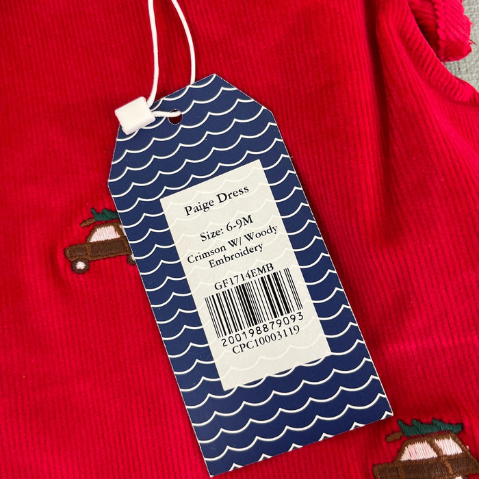 Classic Prep Childrenswear Paige Dress Crimson w/ Woody 6-9 Months NWT (2)
