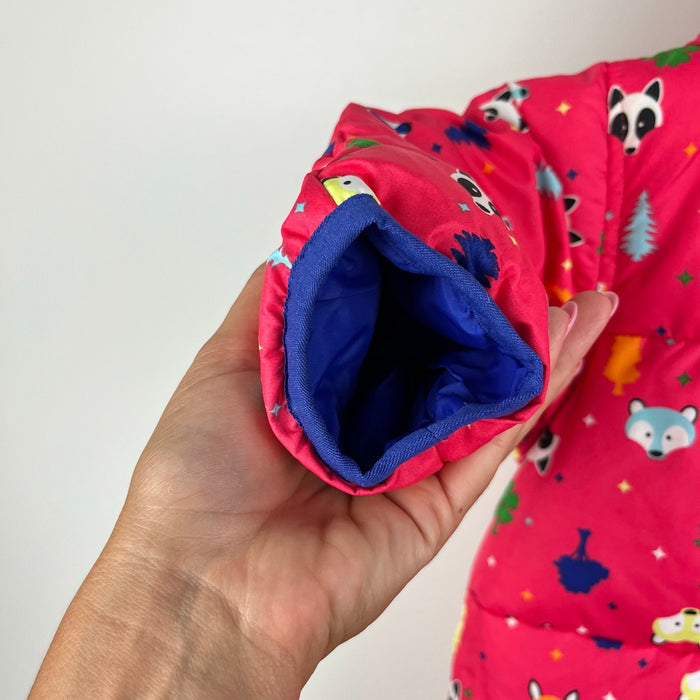 Columbia Snuggly Bunny Bunting Down Snow Suit Woodland Friends 12 Months