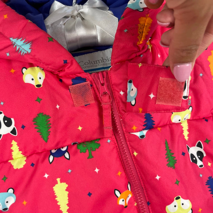 Columbia Snuggly Bunny Bunting Down Snow Suit Woodland Friends 12 Months