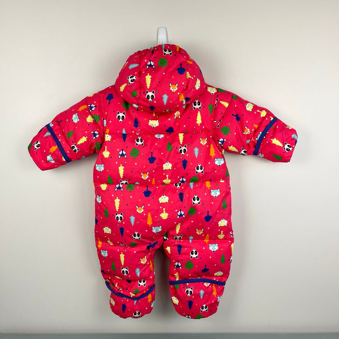 Columbia Snuggly Bunny Bunting Down Snow Suit Woodland Friends 12 Months
