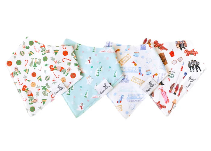 Copper Pearl Baby Bandana Bibs | Christmas Classics